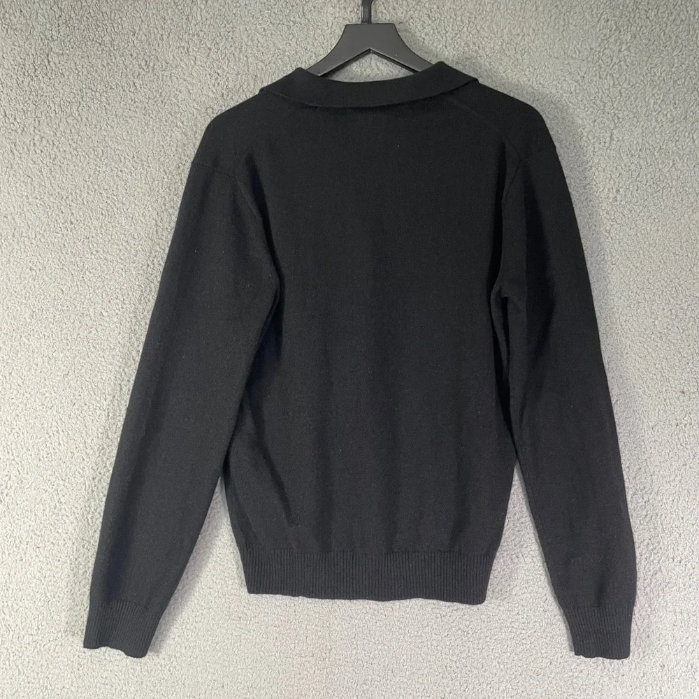 Banana Republic Mens Black Cashmere Sweater XL Knit Pullover Luxury‎